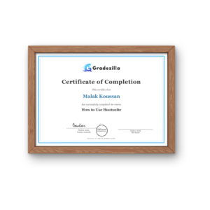 How to Use Hootsuite certificate — Gradezilla