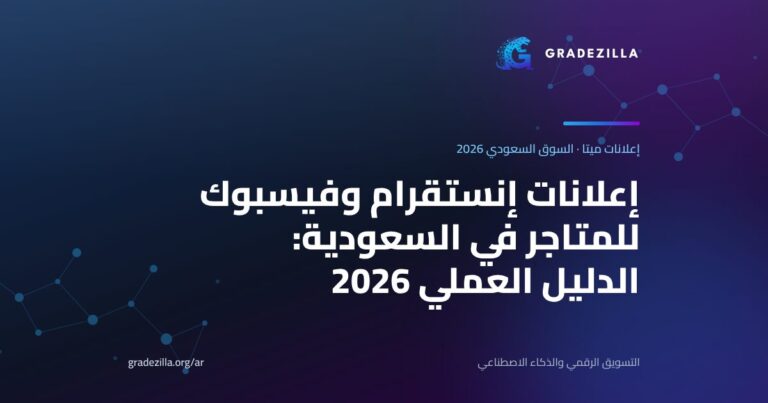 إعلانات إنستقرام وفيسبوك للمتاجر في السعودية: الدليل العملي 2026 (الميزانية والبكسل والصيغ وحملات Advantage+‎)