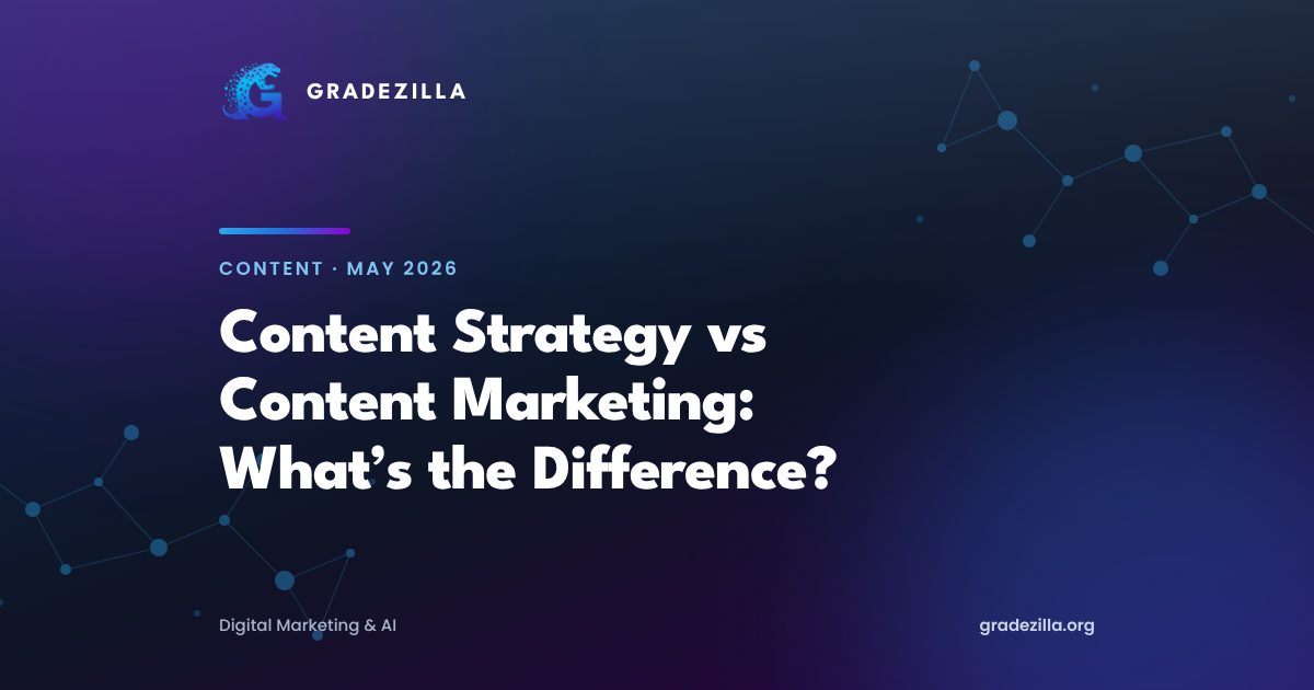Content Strategy vs Content Marketing: What’s the Difference?
