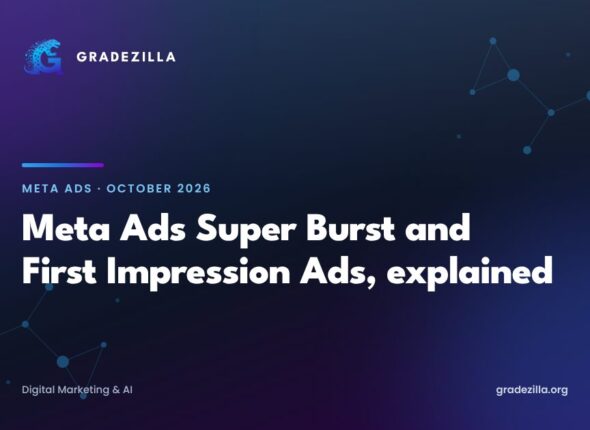Meta Ads Super Burst and First Impression Ads explained, Gradezilla featured image