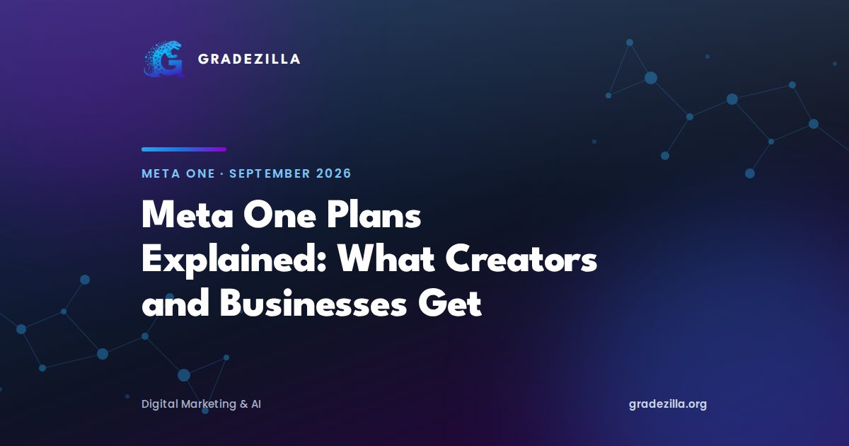 Meta One Plans Explained: What Creators and Businesses Get - Gradezilla