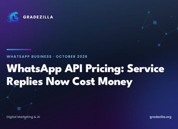 WhatsApp Business API pricing October 2026: service messages are now charged — Gradezilla explainer